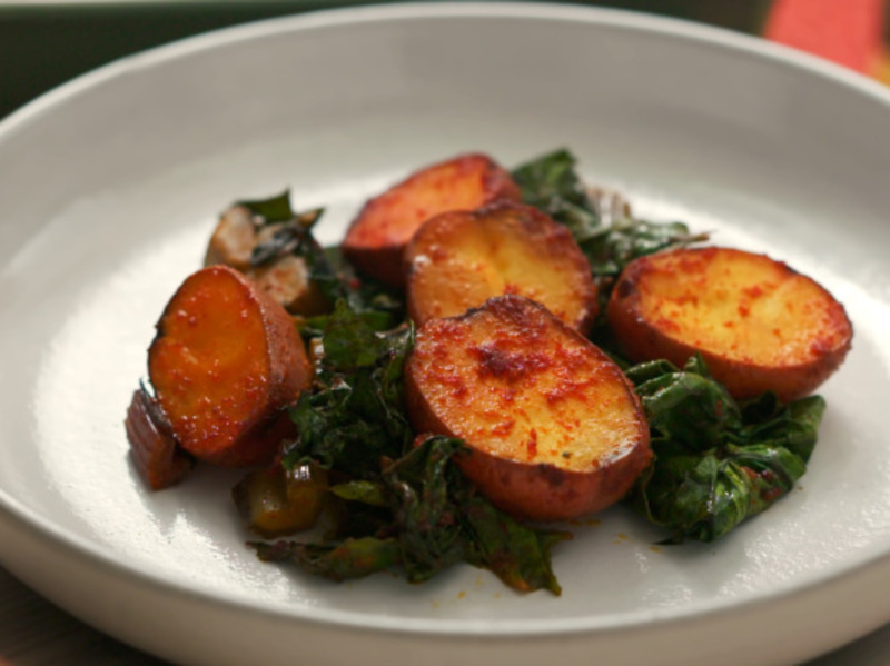Image of Achiote Red Potatoes & Chard article