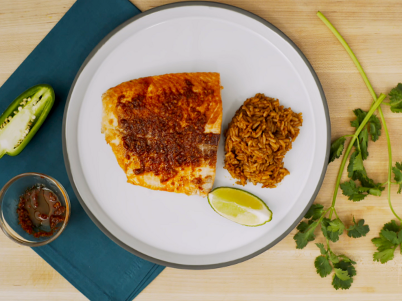 Image of Salmon in Red Mojo Sauce article