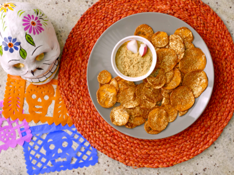 Image of Marigold-Shaped Sweet Potato Chips article