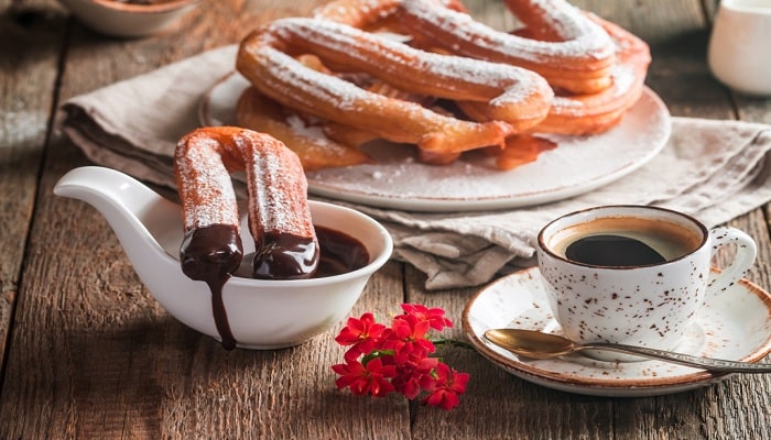 Churros, one of our favorite sweets among the Mexican Posadas food