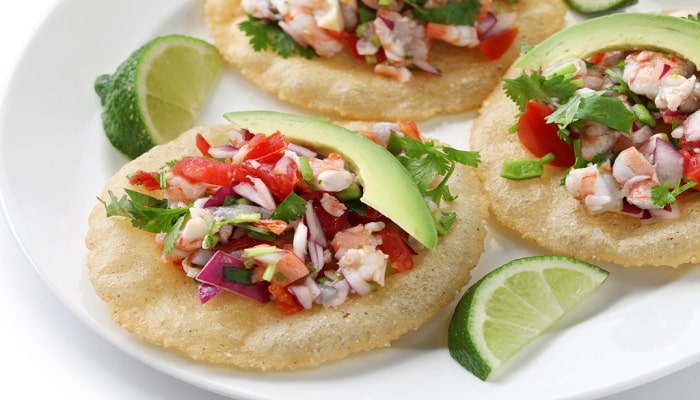 Mexican Botana: Lime, Shrimp and Avocado Salad