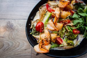 Holiday season Shrimp Scampi