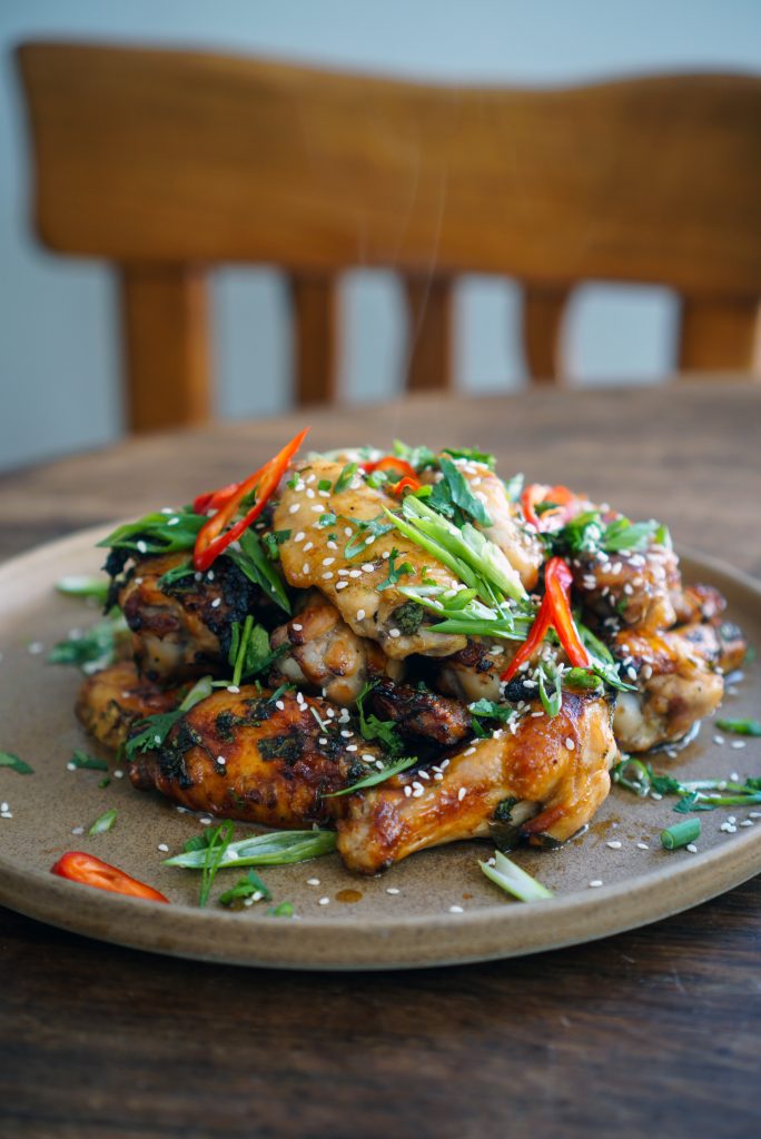 Zarela's Pineapple-Ginger Chicken Wings with Soy-Pineapple Glaze Zarela's Pineapple-Ginger Chicken Wings with Soy-Pineapple Glaze